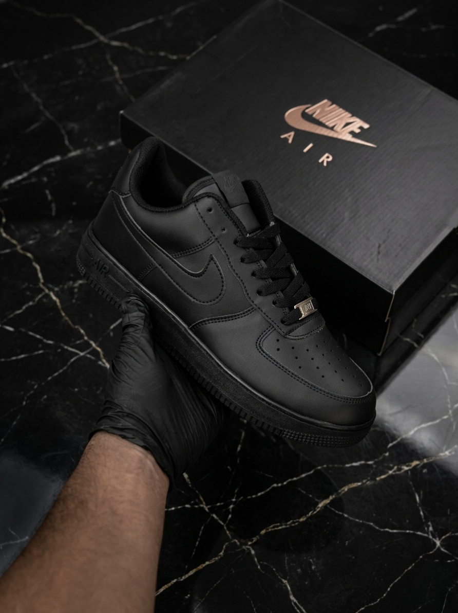 Nike Airforce 1 Stitched Sole - Full Black
