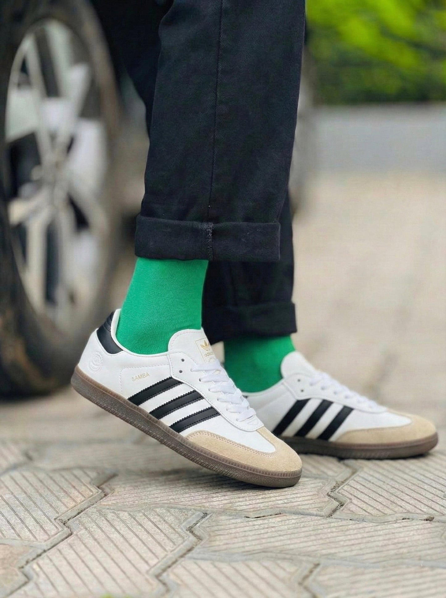 Adidas Samba White Black
